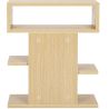 Buy Scandinavian style low shelf with 5 compartments - Wood White 59644 in the Europe