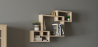 Buy Wooden Wall Shelf - Box Design - Dagoa Natural wood 59645 in the Europe