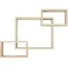 Buy Wooden Wall Shelf - Box Design - Dagoa Natural wood 59645 - in the EU