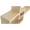 Buy Wooden Wall Shelf - Box Design - Dagoa Natural wood 59645 home delivery