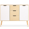 Buy Wooden Sideboard - Scandinavian Design - 3 drawers - Regir Natural wood 59652 - in the EU