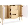 Buy Wooden Sideboard - Scandinavian Design - 3 drawers - Regir Natural wood 59652 at MyFaktory