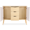 Buy Wooden Sideboard - Scandinavian Design - 3 drawers - Regir Natural wood 59652 in the Europe