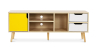 Buy Wooden TV Stand - Scandinavian Design - Haley  Yellow 59660 - in the EU
