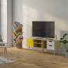 Buy Wooden TV Stand - Scandinavian Design - Haley  Yellow 59660 - in the EU