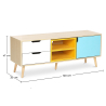 Buy Wooden TV Stand - Scandinavian Design - Kaira Multicolour 59718 - prices