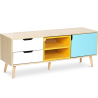 Buy Wooden TV Stand - Scandinavian Design - Kaira Multicolour 59718 at MyFaktory
