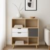 Buy Wooden Bookshelf - Scandinavian Design - Polani Natural wood 59648 - prices