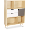 Buy Wooden Bookshelf - Scandinavian Design - Polani Natural wood 59648 - prices