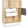 Buy Wooden Bookshelf - Scandinavian Design - Polani Natural wood 59648 home delivery