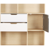 Buy Wooden Bookshelf - Scandinavian Design - Polani Natural wood 59648 home delivery