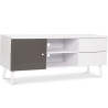 Buy Wooden TV Stand - Scandinavian Design - Britta  Grey 59655 - prices