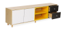 Buy Wooden TV Stand - Scandinavian Design -Eniva Multicolour 59661 at MyFaktory