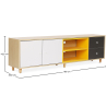 Buy Wooden TV Stand - Scandinavian Design -Eniva Multicolour 59661 - in the EU