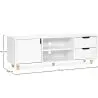 Buy Wooden TV Stand - Scandinavian Design - Wiam White 59663 - in the EU