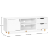 Buy Wooden TV Stand - Scandinavian Design - Wiam White 59663 - in the EU