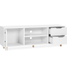 Buy Wooden TV Stand - Scandinavian Design - Wiam White 59663 at MyFaktory