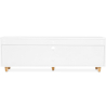 Buy Wooden TV Stand - Scandinavian Design - Wiam White 59663 home delivery