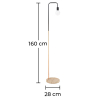 Buy Franc floor lamp - Metal and marble Chrome Rose Gold 59578 in the Europe