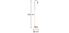 Buy Franc floor lamp - Metal and marble Chrome Rose Gold 59578 with a guarantee