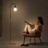 Buy Franc floor lamp - Metal and marble Chrome Rose Gold 59578 in the Europe