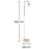 Buy Franc floor lamp - Metal and marble Chrome Pink Gold 59578 with a guarantee