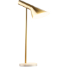 Buy Antonello desk lamp - Metal and marble Gold 59576 - prices
