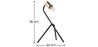 Buy Hoper desk lamp - Metal Gold 59580 at MyFaktory