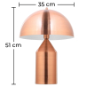 Buy Milano desk lamp - Metal Chrome Pink Gold 59581 in the Europe