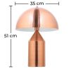 Buy Milano desk lamp - Metal Chrome Pink Gold 59581 in the Europe