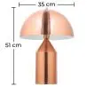 Buy Milano desk lamp - Metal Chrome Pink Gold 59581 in the Europe