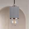 Buy Francesca hanging lamp - Metal and concrete Gold 59582 - prices