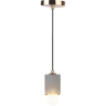 Buy Francesca hanging lamp - Metal and concrete Gold 59582 - prices
