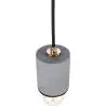 Buy Francesca hanging lamp - Metal and concrete Gold 59582 home delivery