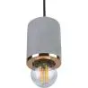 Buy Francesca hanging lamp - Metal and concrete Gold 59582 in the Europe