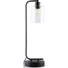 Buy Flavia desk lamp - Metal and glass Black 59583 - in the EU