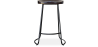 Buy Industrial Bar Stool 66 cm Aiyana - Dark wood and metal Yellow 59584 at MyFaktory