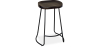 Buy Industrial Bar Stool 66 cm Aiyana - Dark wood and metal Yellow 59584 - prices