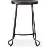 Buy Industrial Bar Stool 66 cm Aiyana - Dark wood and metal Yellow 59584 - in the EU