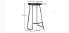 Buy Industrial Bar Stool 76 cm Aiyana - Dark wood and metal Steel 59570 home delivery