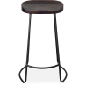 Buy Industrial Bar Stool 76 cm Aiyana - Dark wood and metal Black 59570 - prices