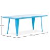 Buy Bistrot Metalix Kid Table 120 cm - Metal Pink 59686 in the Europe