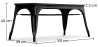 Buy Bistrot Metalix Bench Industrial Style - Dark Wood Turquoise 58436 in the Europe