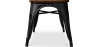 Buy Bistrot Metalix Bench Industrial Style - Dark Wood Turquoise 58436 with a guarantee