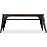 Buy Bistrot Metalix Bench Industrial Style - Dark Wood Turquoise 58436 - in the EU