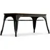 Buy Bistrot Metalix Bench Industrial Style - Dark Wood Turquoise 58436 in the Europe