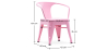 Buy Bistrot Metalix Kid Chair with armrest - Metal Pink 59684 in the Europe