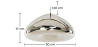 Buy Empty Pendant Lamp - 30cm - Chromed Metal Silver 58221 home delivery
