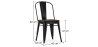 Buy Bistrot Metalix Square Chair - Metal and Dark Wood Steel 59709 in the Europe