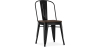 Buy Bistrot Metalix Square Chair - Metal and Dark Wood Steel 59709 in the Europe